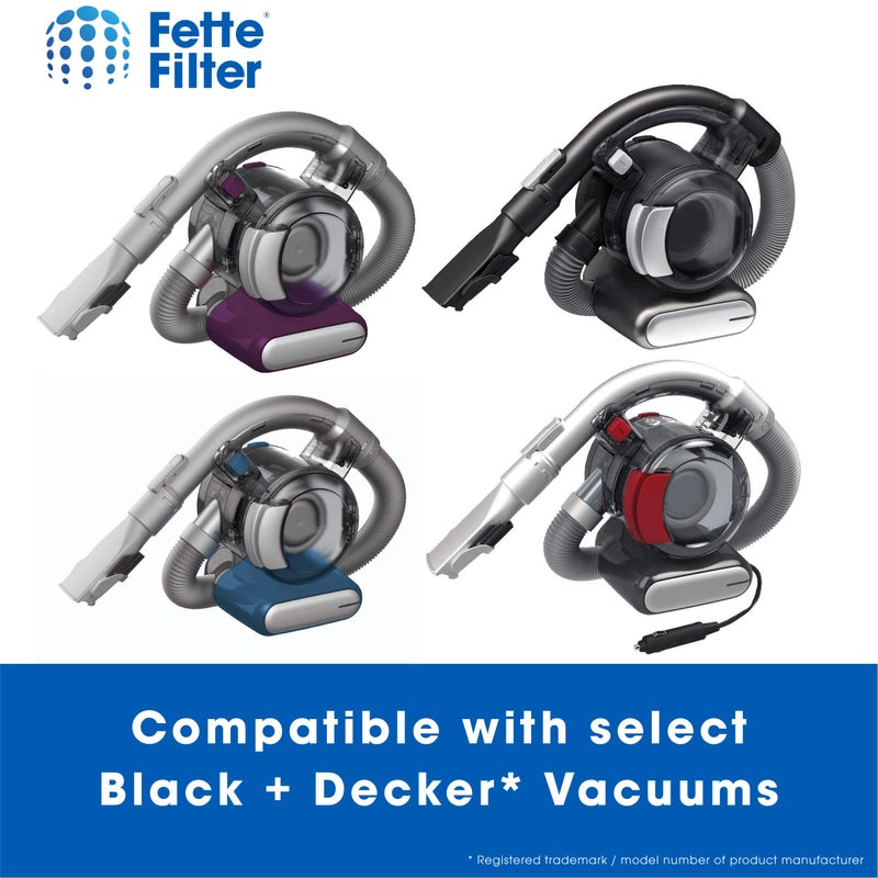 Fette Filter - Vacuum Filter Compatible with Black and Decker Flex Vac FHV1200. Compare to Part # FVF100 - Pack of 4 - Image 5